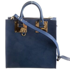 Sophie Hulme Blue and Gold Tote Bag